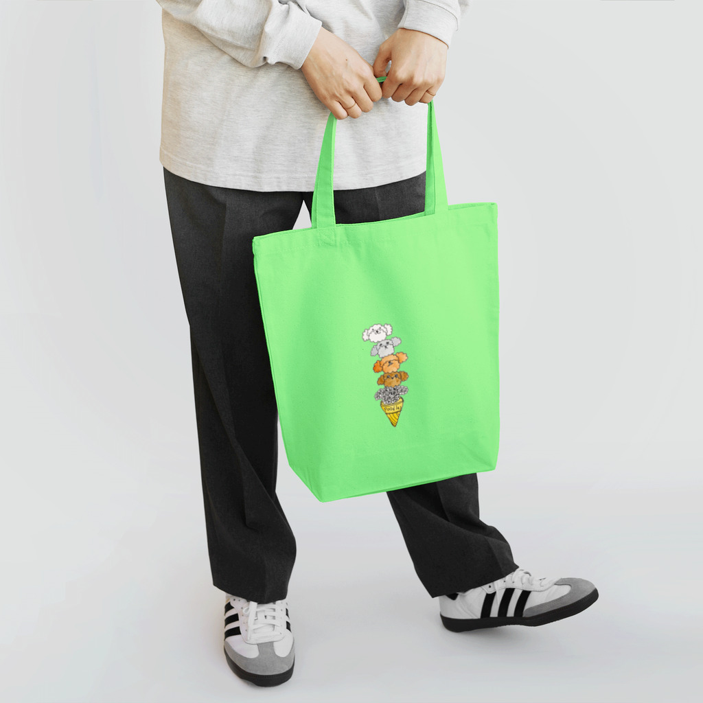 ねこぜや のプードルズ アイスクリーム Tote Bag