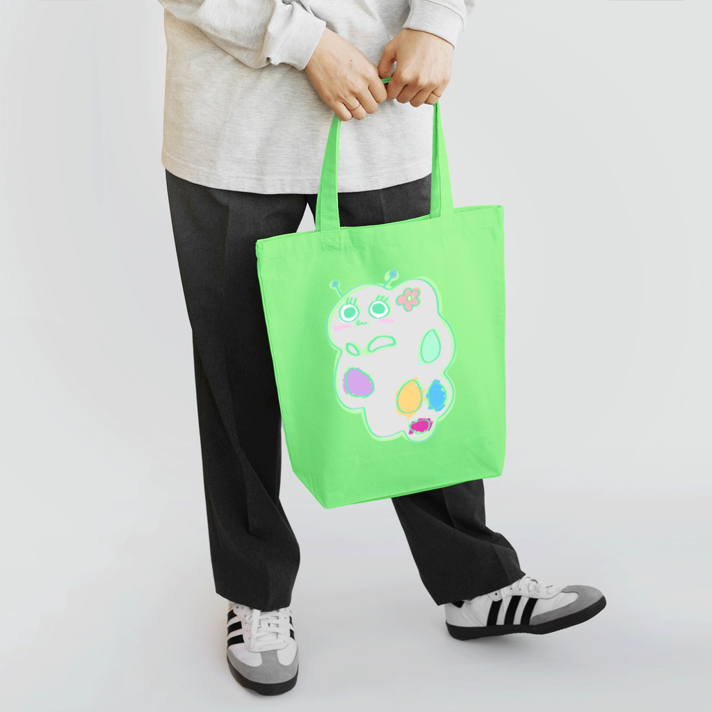 🐈ねこうさぎ🐇のアメーバ怪獣(グレー)カバン Tote Bag