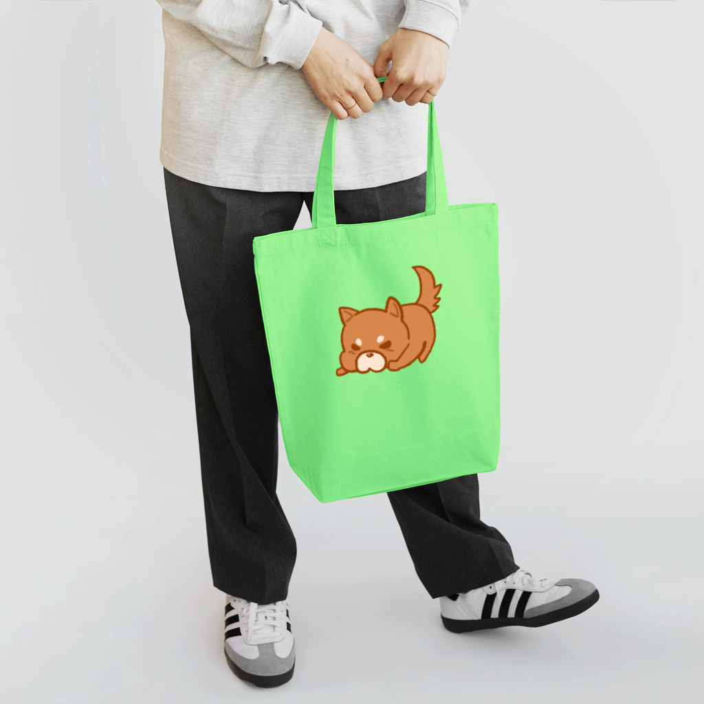 気ままに堂のおこりんぼしば（茶） Tote Bag