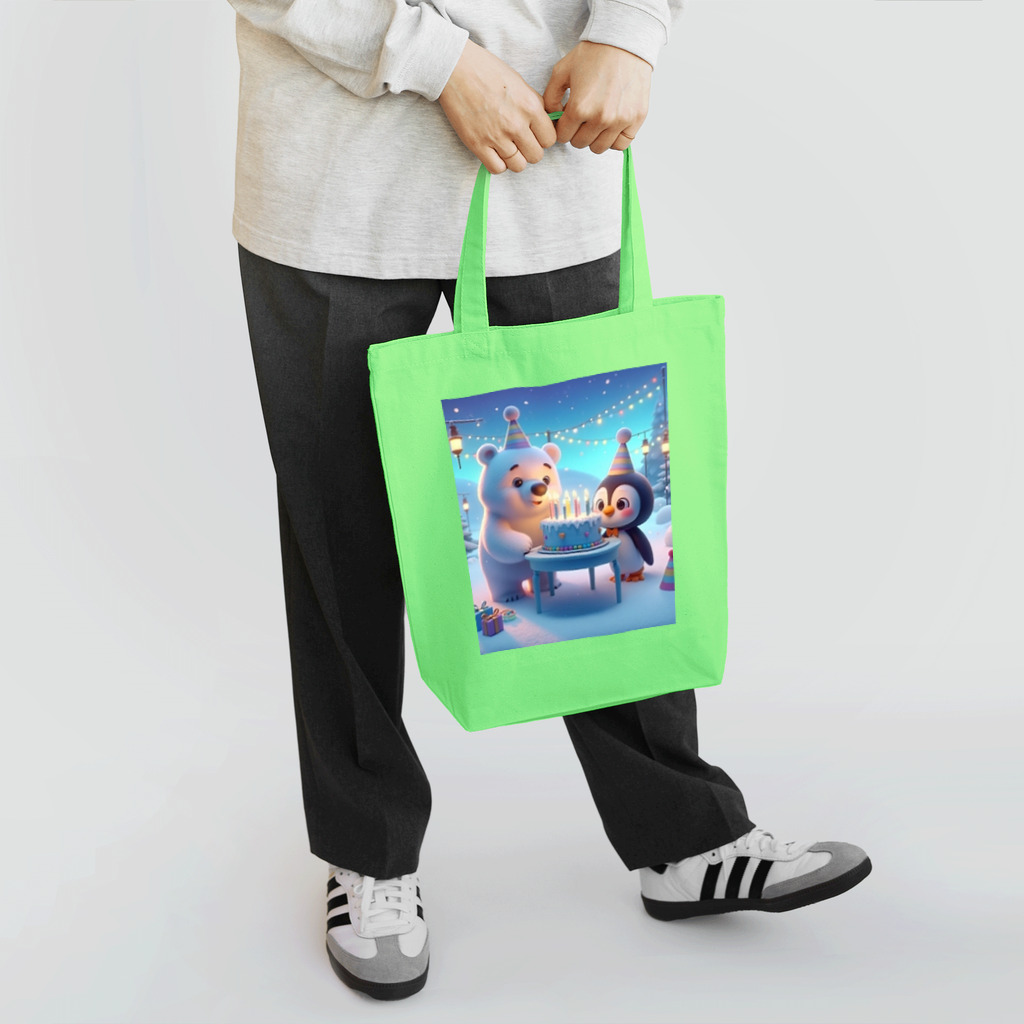 morito-suzuriのシロくんとピンくん Tote Bag