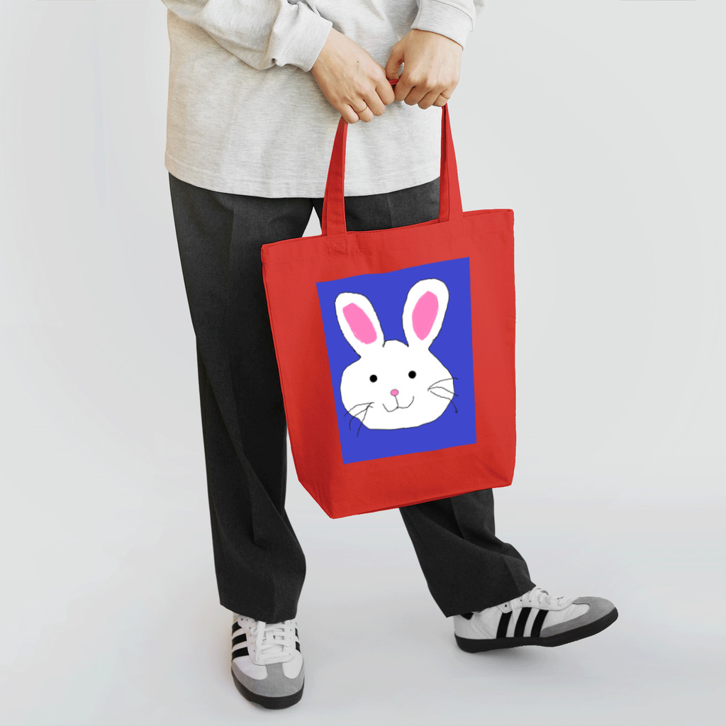 でおきしりぼ子の実験室のてがきうさぎ Tote Bag