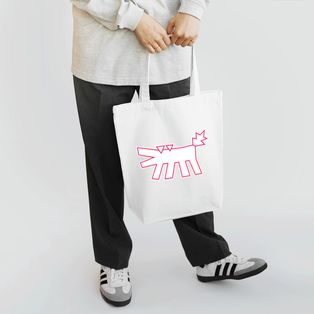 ぺちぺち工房 Pechi Pechi Atelierのキースヘリング風 うちの犬 Tote Bag