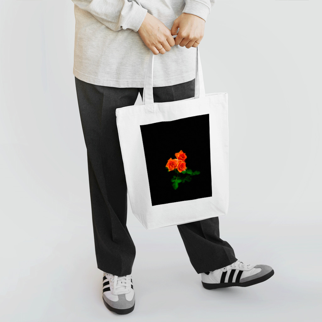 flower_design_hiroの元気と健やかさを与えてくれるオレンジ色のバラグッズ トートバッグ
