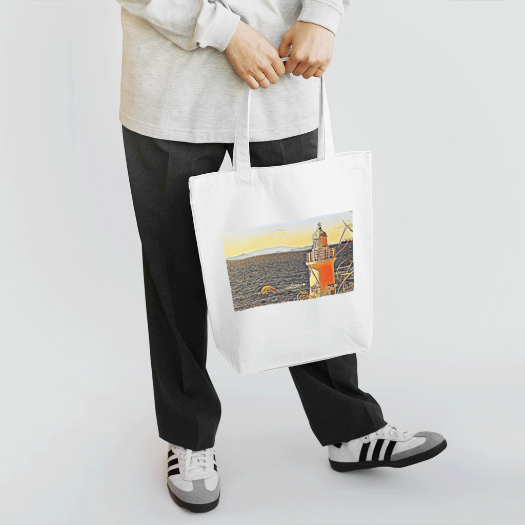 jun-hoshiの海を見守る灯台 Tote Bag