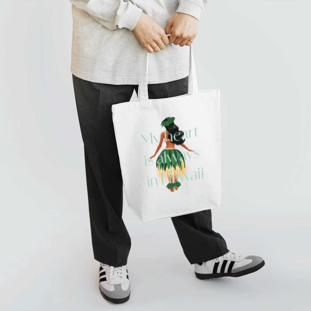 Maison Hula ParadisのMy Heart is Always in Hawaii Tote Bag