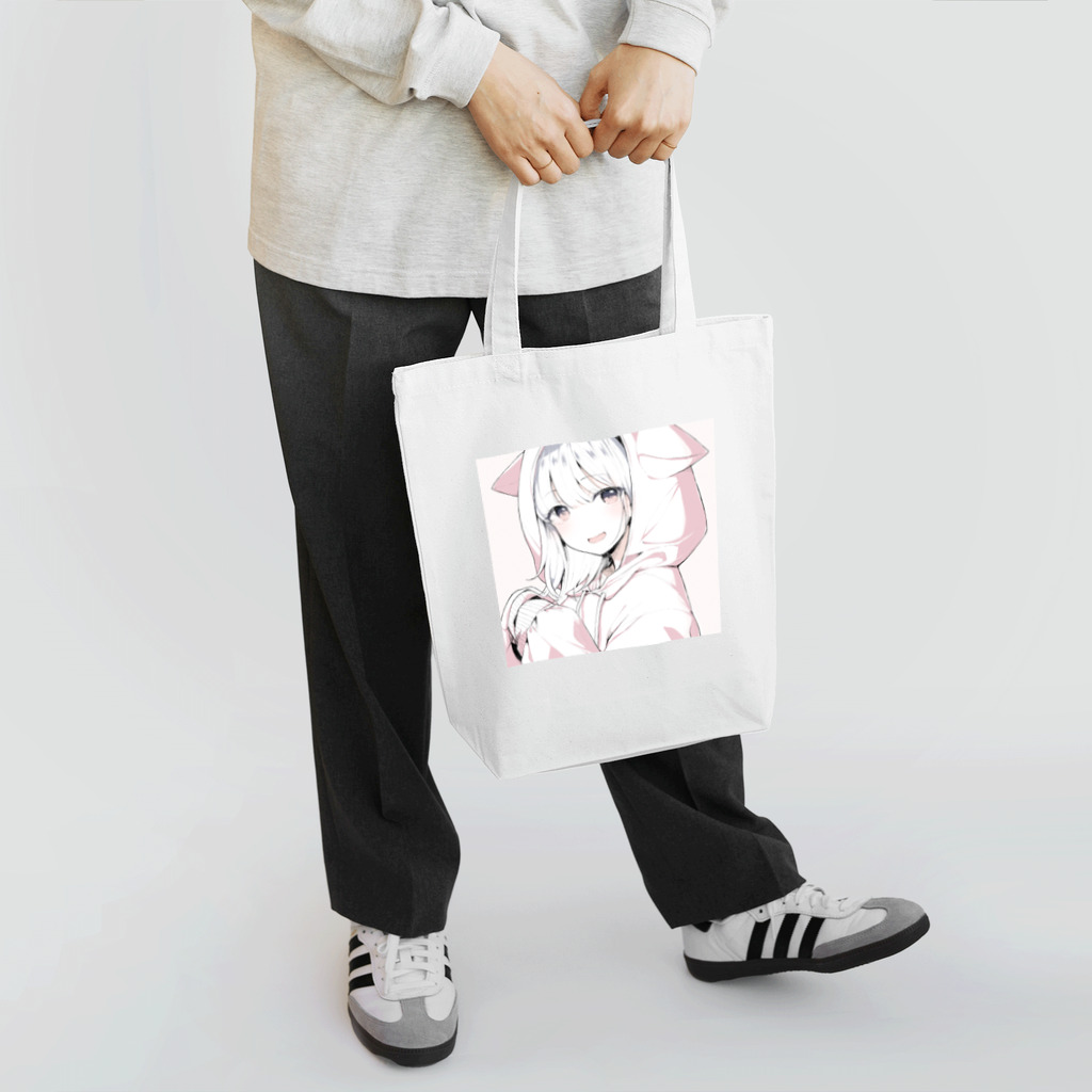 uekiのネコミミパーカーガール Tote Bag