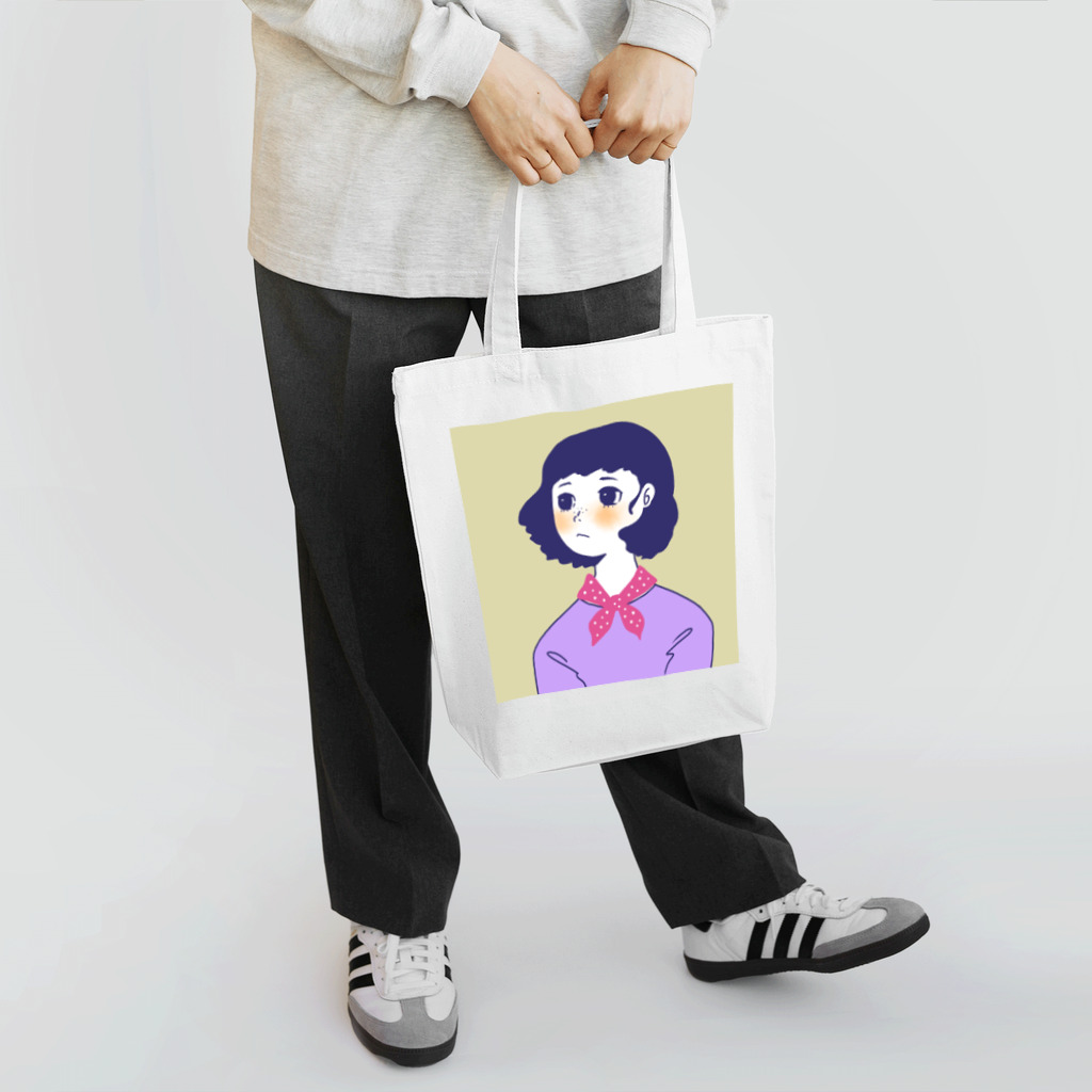 もくようびよりの水玉スカーフ Tote Bag