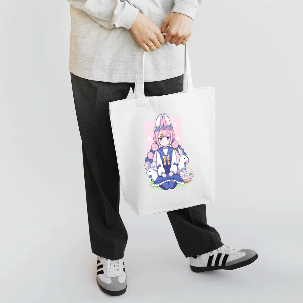 ぱすたてるかるぼのイースターラビット Tote Bag