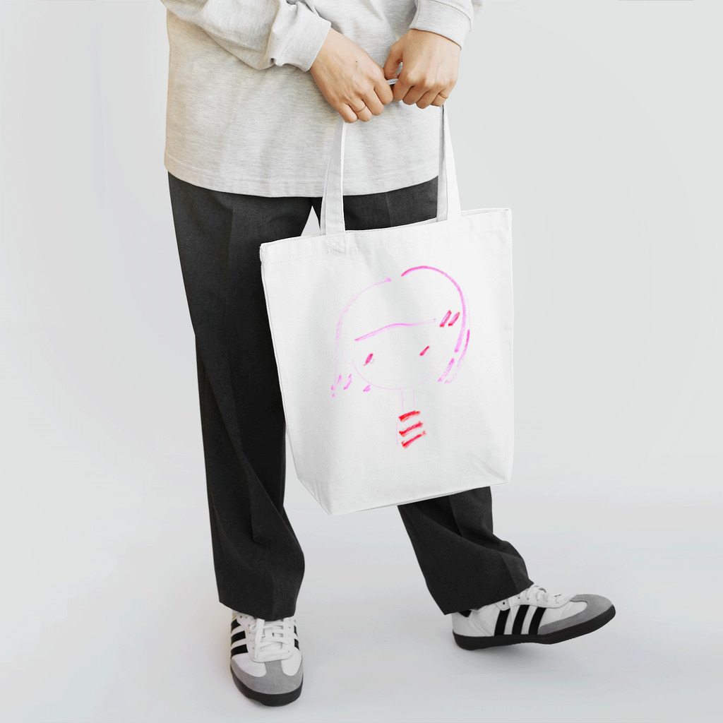 いりこのきりえのボーダーちゃん Tote Bag