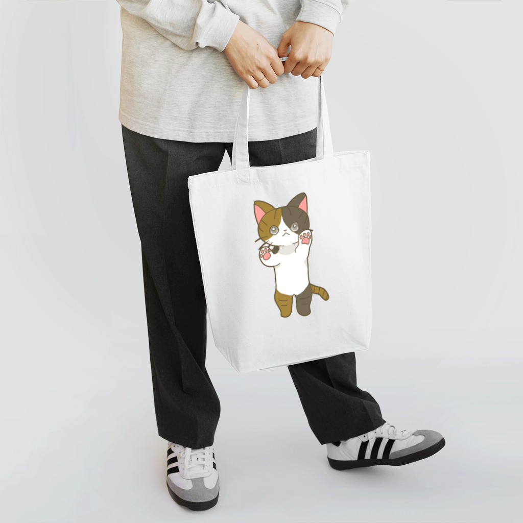 かわいいもののおみせ　いそぎんちゃくの肉球縞三毛猫 Tote Bag