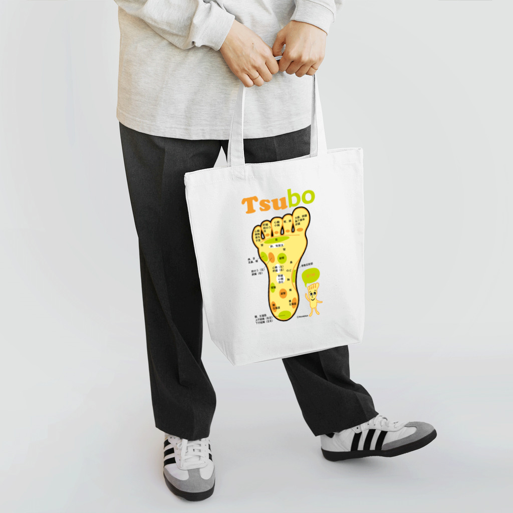 Illustrator Moca&Ram shopの足ツボくん Tote Bag