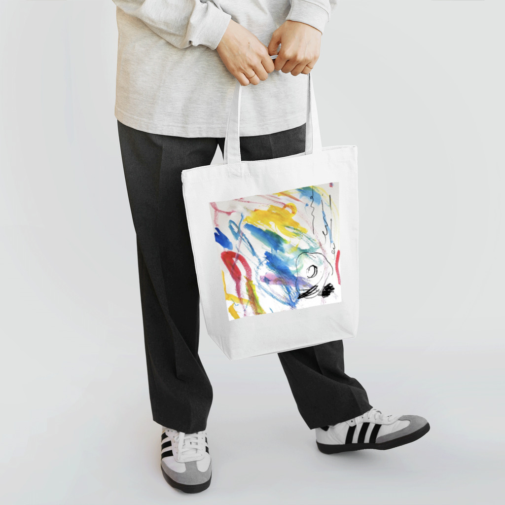 子どもの絵デザインのえむさんちの絵 Tote Bag