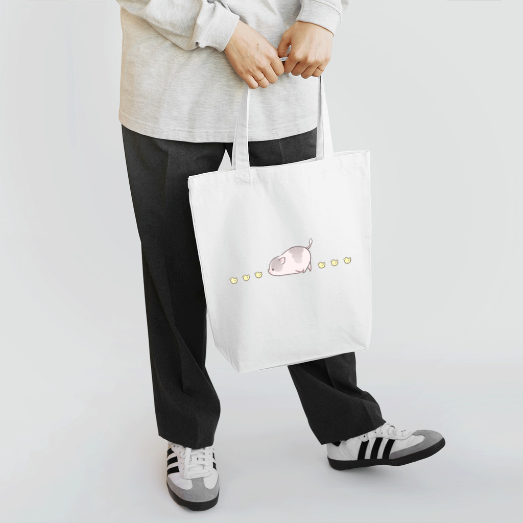 しらたまちゃんSHOPu〜🐽のヒヨコとしらたまちゃん Tote Bag