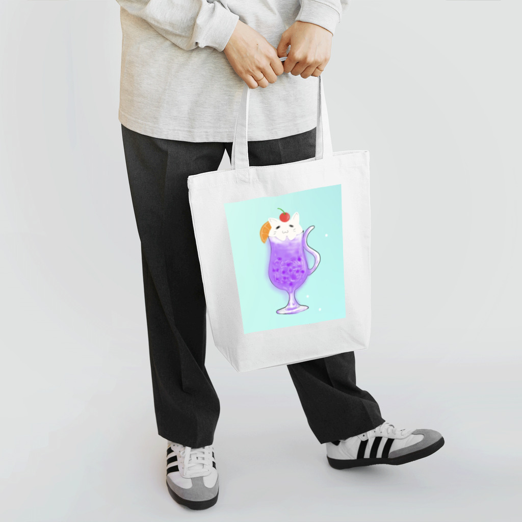 KuROiの白猫クリームソーダ Tote Bag