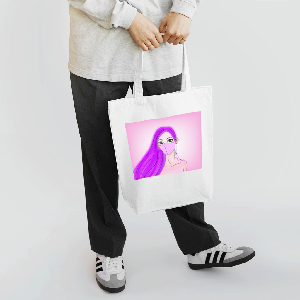 Ｍ✧Ｌｏｖｅｌｏ（エム・ラヴロ）の立体マスクさん♪ Tote Bag