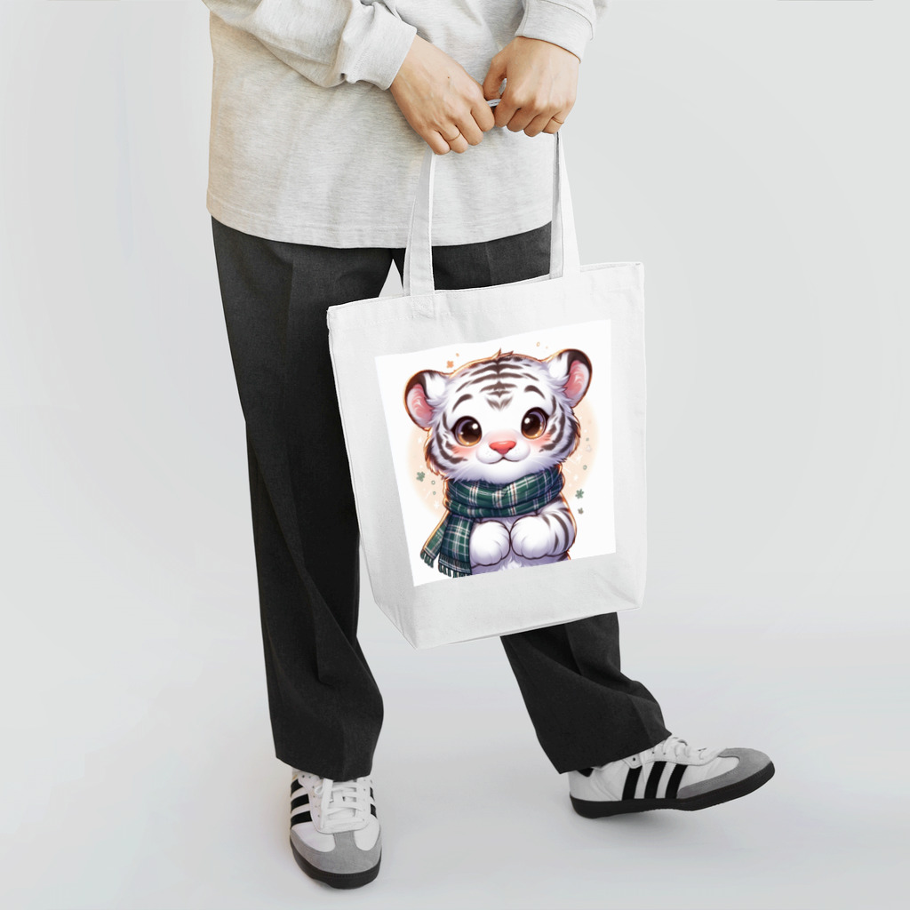 あにまるずのほわいとたいがー Tote Bag