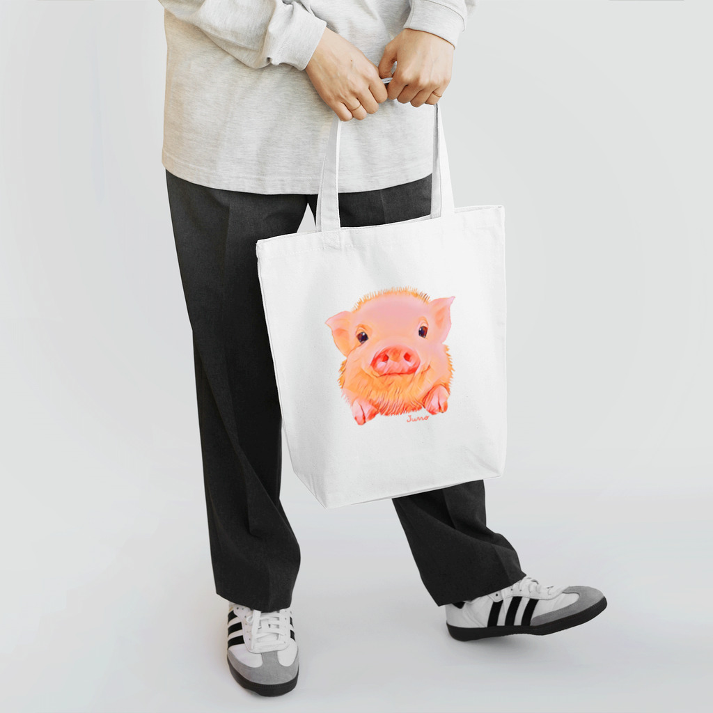 ジュノの秘密のアトリエのマイクロブタ／Juno Tote Bag