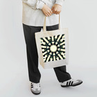 after the rainのKaleidoscope dot olive  Tote Bag