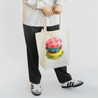 Creamyの市松模様ピンクハンバーガー Tote Bag