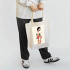 kukuri1957のお店の草子さん・朱の着物 Tote Bag