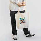 ChicCanvas Boutiqueのハワイアンで佇むフレンチブルドッグ達 Tote Bag