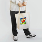 YFCの炎を尾を持つ精悍なキツネ Tote Bag