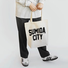 JIMOTOE Wear Local Japanの墨田区 SUMIDA CITY ロゴブラック Tote Bag