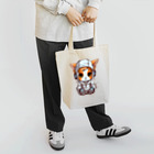 Vasetti_pressのパーカーを着ているネコちゃん Tote Bag