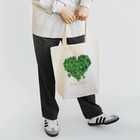 AppledesignのGREEN HEART Tote Bag