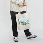 花のある生活のピンク色のガクアジサイ Tote Bag