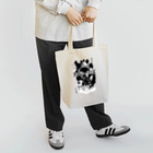 勝山デザインSHOPジャパンの「アルバート、はなして」モノクロデザイン Tote Bag
