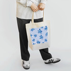 キャラファク・世界一売れていないざつゆるキャラデザイナーの蒼い花 トートバッグ