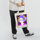 青天女AotennyoのPGC QR パープル Tote Bag