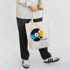 AI-factoryのレトロなレコードショップのロゴ Tote Bag