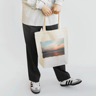 Okhotsk_scenery オホーツクの魅力お伝えし隊のサロマ湖の夕景 早春の揺らめき Tote Bag