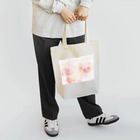 Keriiのイラストのシャボン玉アート　ピンク系 トートバッグ