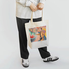 SONOTENI-ARTの025-001　ポール・シニャック　『フェリックス・フェネオンの肖像』　トートバッグ トートバッグ