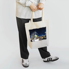 yune@色鉛筆画の色鉛筆で描いた日本丸 トートバッグ