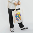 わっつ@水彩画でロックンロール&猫のジミヘンなギター女子🎸 Tote Bag