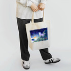 月の隠れ家の夜明け狼さん Tote Bag