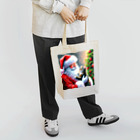 Chee & MarkusのSanta and a Cat Tote Bag