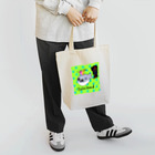 旅猫王子れぉにゃん👑😼公式(レイラ・ゆーし。)の【サカバンバスピス☆ROCK】・「ライジング黄緑」 トートバッグ