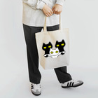 F2 Cat Design Shopの黒猫ボディーガード 002 Tote Bag