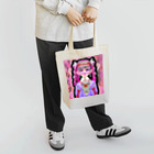 kanisukiのピンクのデコラちゃん トートバッグ