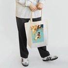 AQUAMETAVERSEの花ブランコに揺られ喜ぶ女の子　ラフルール　1859 Tote Bag