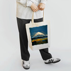 AiNessの日本絵画風の富士山 トートバッグ