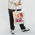 推しの美少女とアイドルのお祭りを楽しむ浴衣美少女 Tote Bag