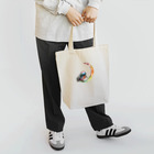 azure designのKingfisher on the moon【colorful】 Tote Bag