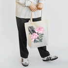 RetrowaveFlowerのRetrowaveFlower-薔薇(ピンク)- Tote Bag