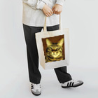 幸せを運ぶ福猫ピー助の幸せを運ぶトラ猫ばっぐ トートバッグ